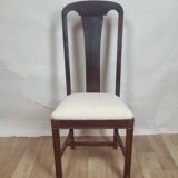 Vintage 70s/80s chair reupholstered in bouclé