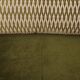 Vintage Two-seater Sofa, Deep Green Velvet, Cuschion patterns