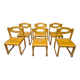 Set of 6 vintage sleigh chairs