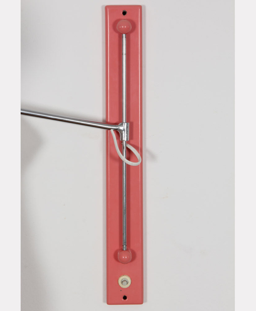 Vintage metal wall lamp, Czech design from the 1960s