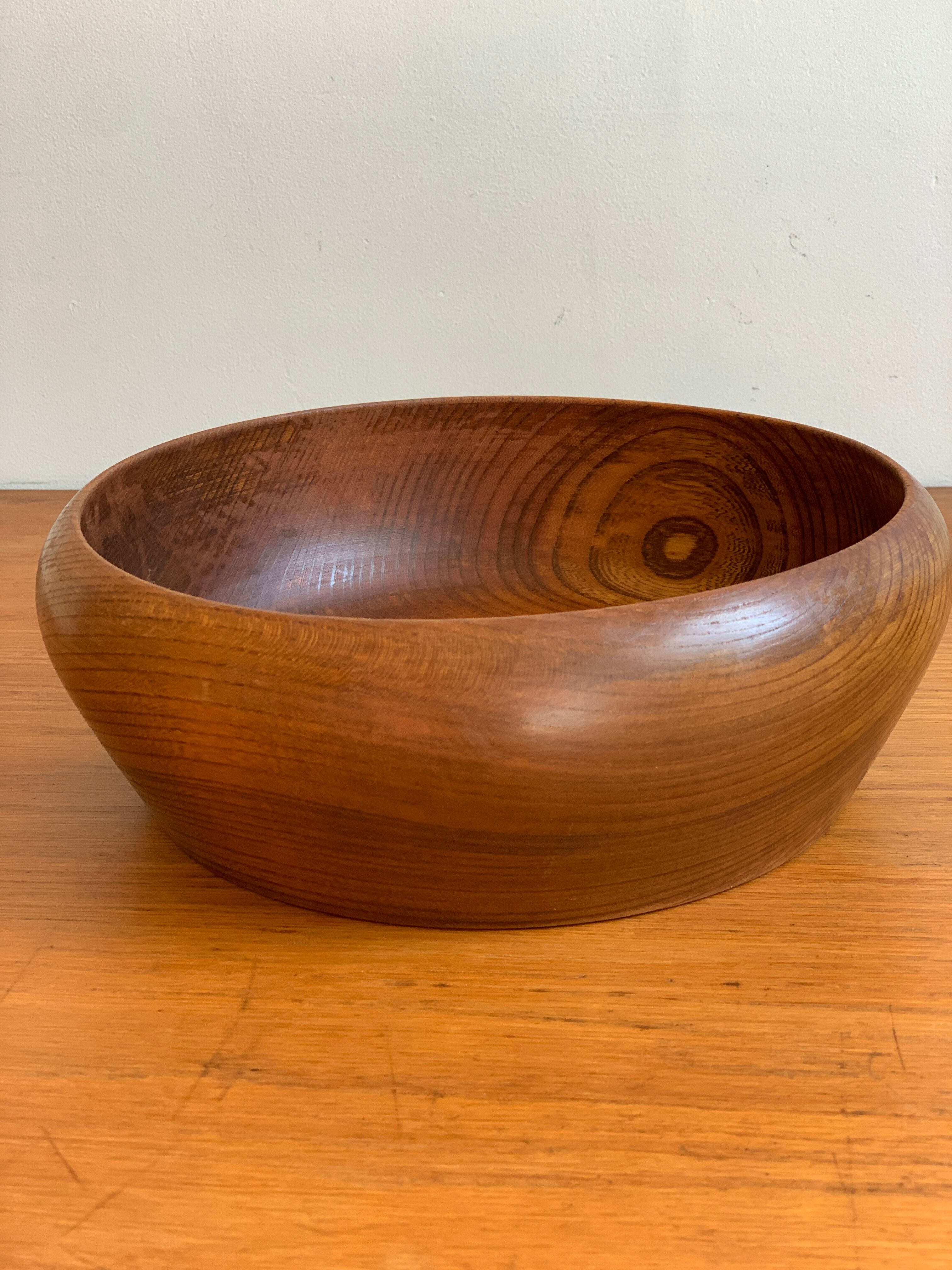 Teak salad bowl