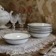 8 bowls/deep plates Denby England in stoneware vintage 80s-90s
