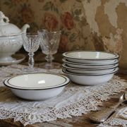 8 bols, assiettes creuses Denby England en grès, années 80-90