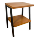 Industrial style metal bedside table