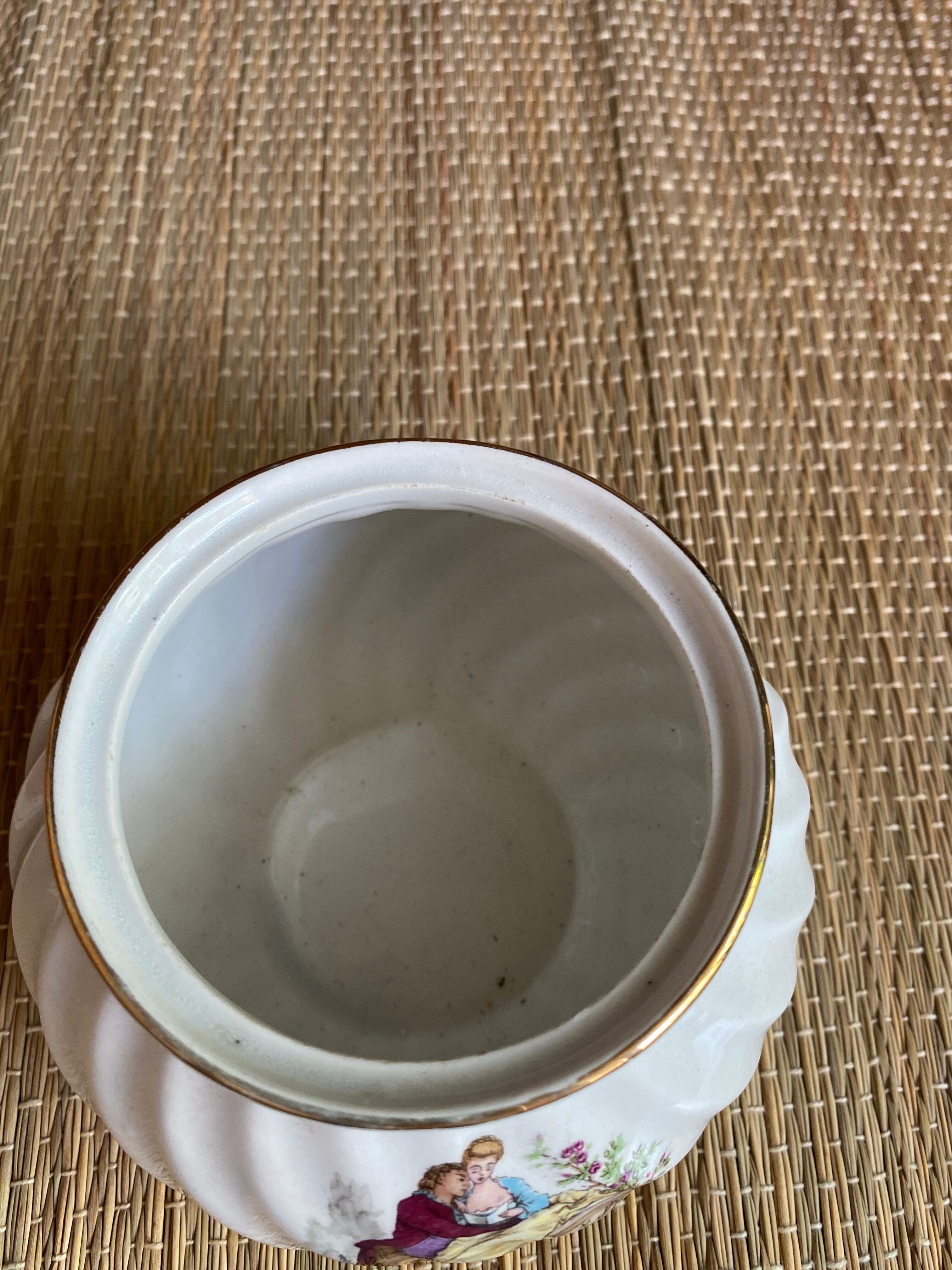 French earthenware sugar from Luneville romantic décor