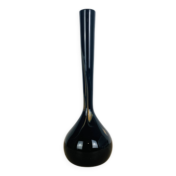 Vintage Moorish blown glass soliflore vase