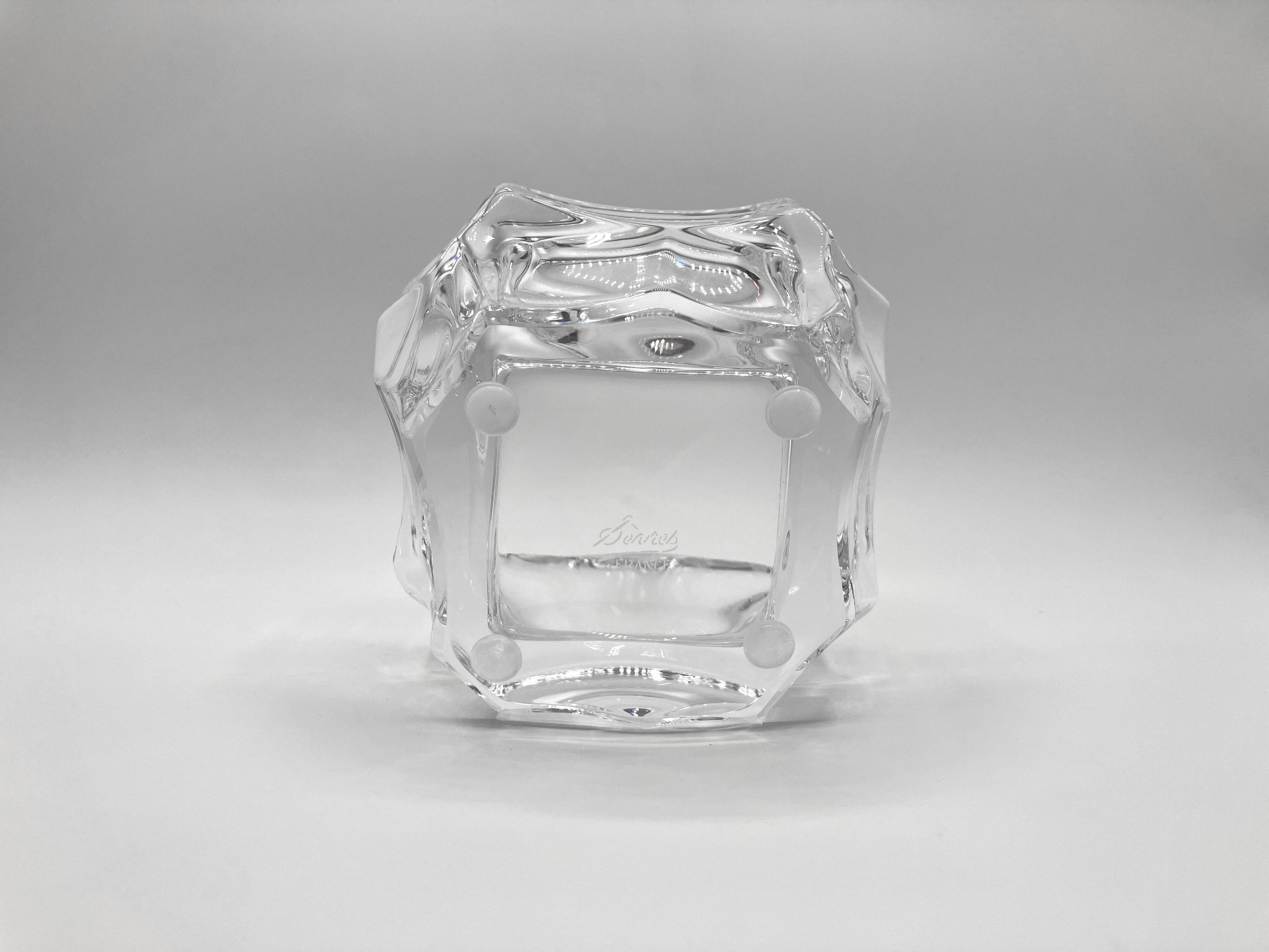 Very thick Sèvres crystal empty pocket • Perfect condition • 90s