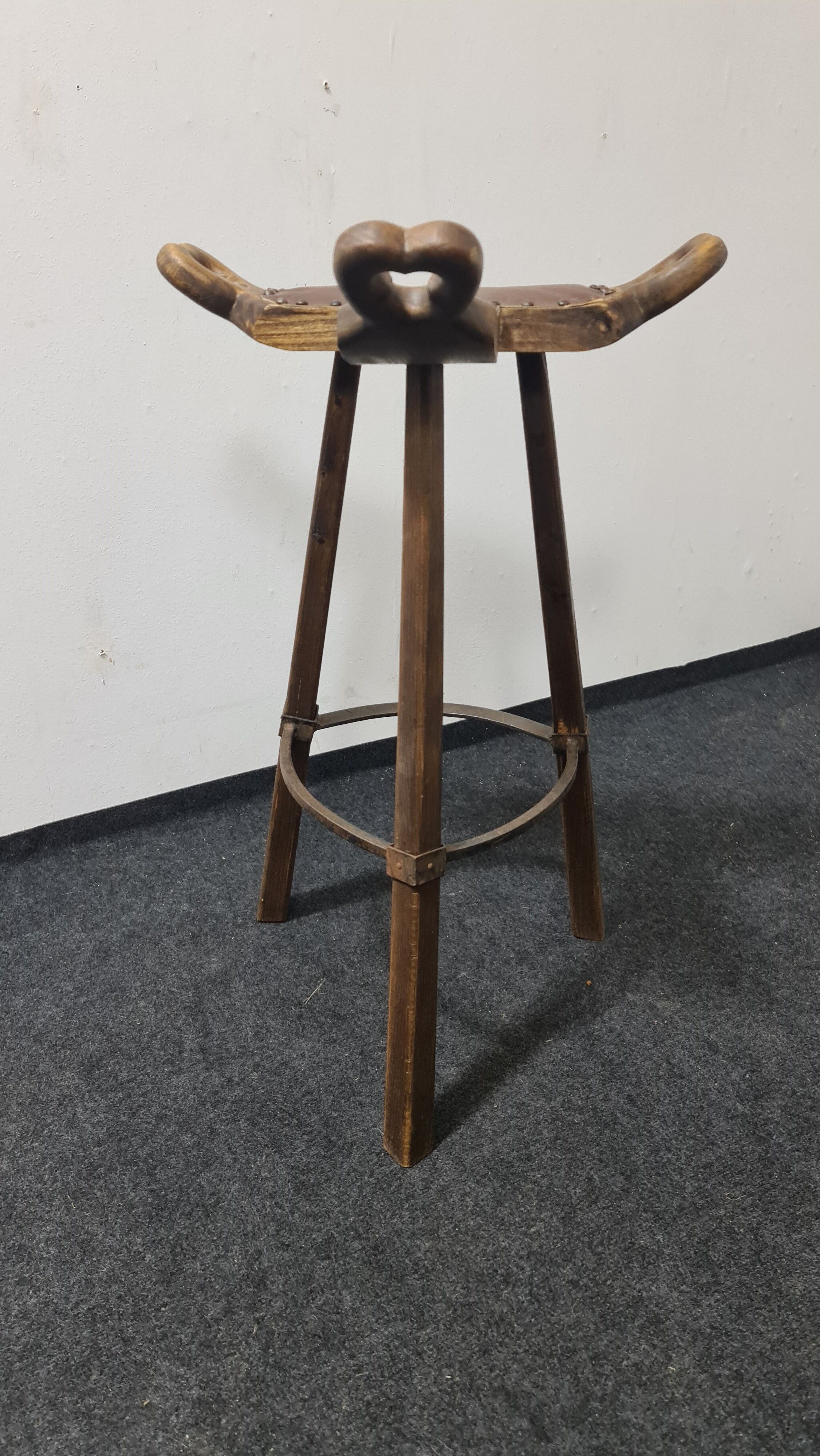 A set of four vintage Spanish Bar stool
