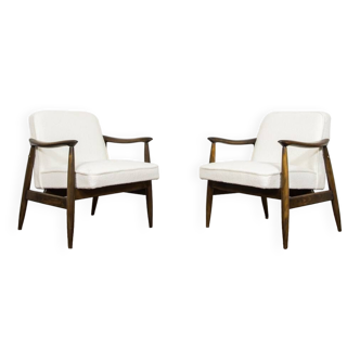 Pair of GFM 87 Armchairs Juliusz Kędziorek for Gościcińskie Furniture Fabryki, 1960s