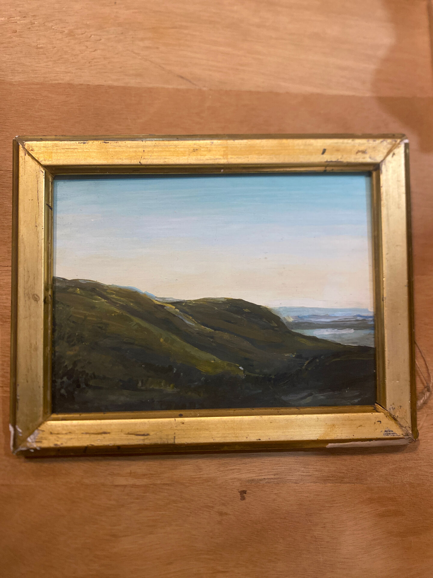 Framed nature painting / French artist