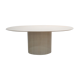 Table à manger vintage en travertin par les éditions Roche Bobois