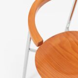 Set of 6 Italian cherry wood chairs