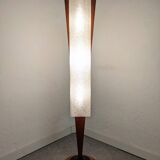 Danish floor lamp in teak and pearly resin from the 50s/60s