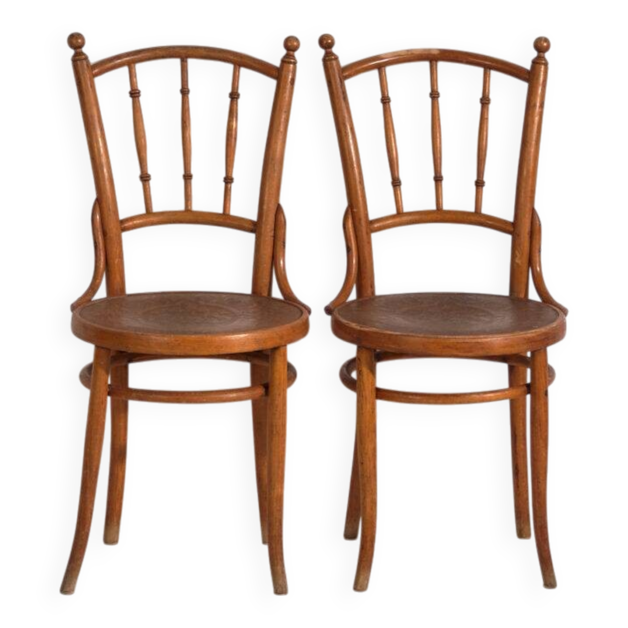 Set of 2 antique bentwood chairs – Central Europe, circa 1900