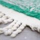 Large Azilal rug 305 x 210 cm – Moroccan wool rug in emerald green with graphic Berber patterns, GD-983