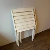 Pair of indoor/outdoor folding armchairs