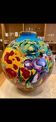 Colonial Round Vase Enamels of Longwy