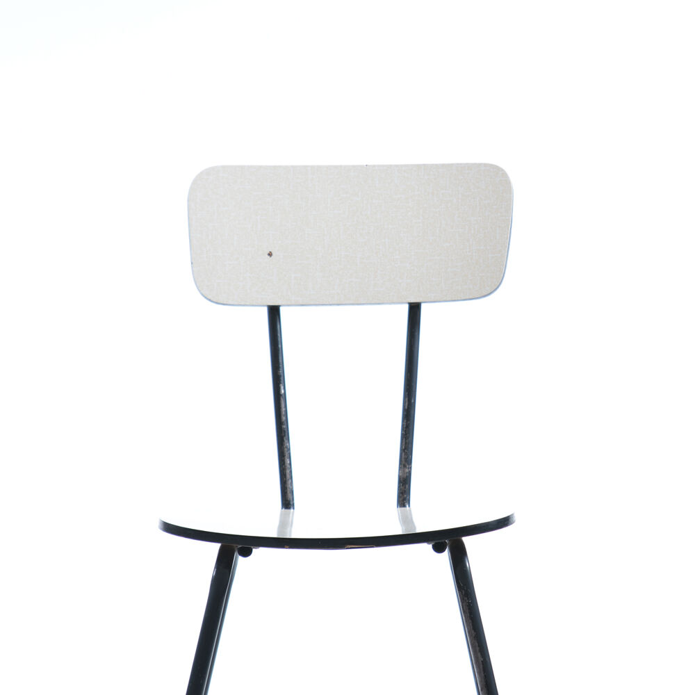 Midcentury chair in metal & formica, Kovona Czechoslovakia 1960s