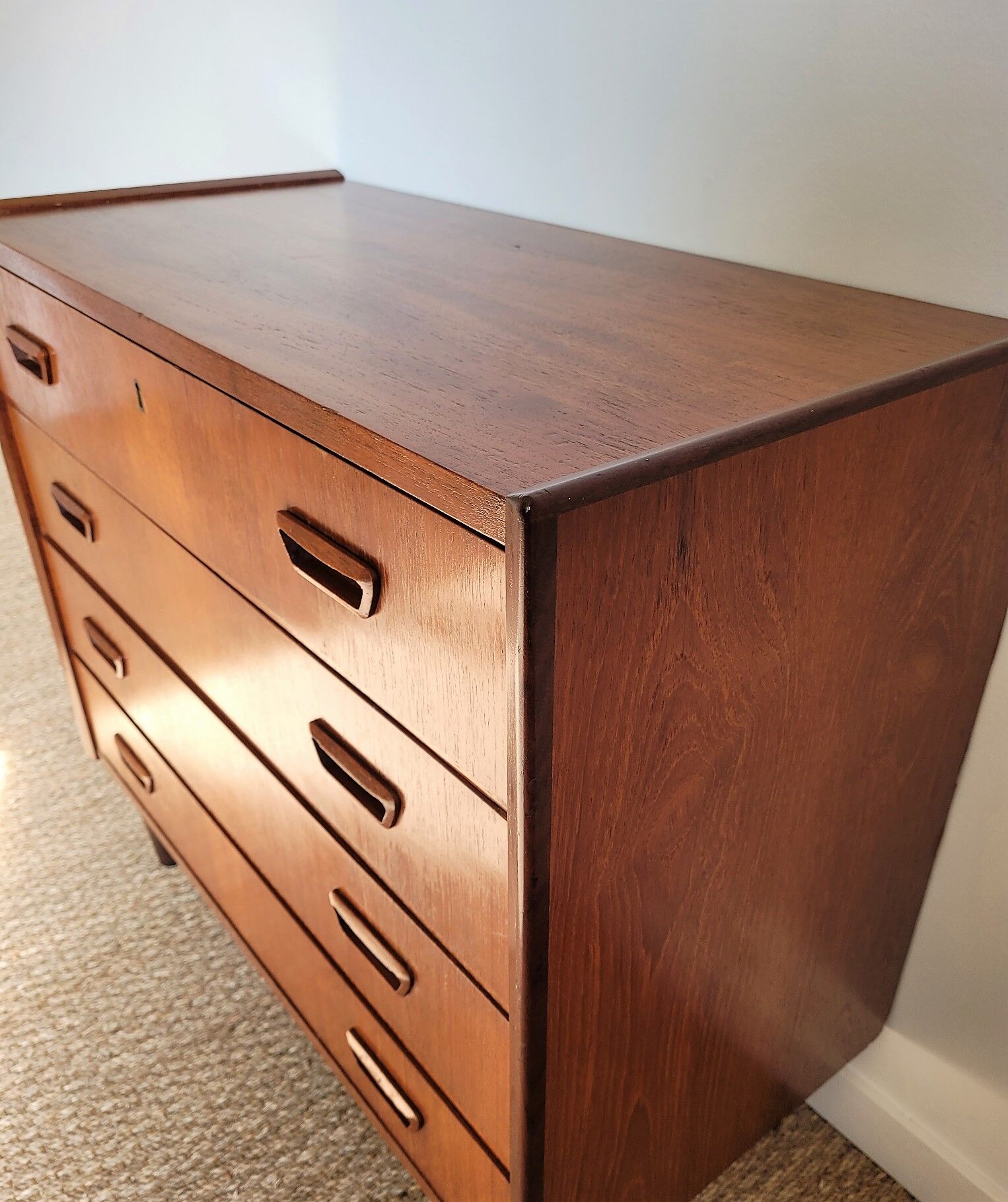 Commode scandinave teck vintage 4 tiroirs