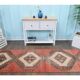 Vintage Turkish Hand-Knotted Red Runner Rug 83x380