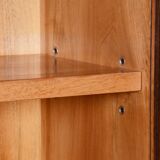 Restored Art Deco Walnut Bookcase, Revived Polish, Czech, 1930s
