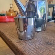 ☕ Vintage Art Deco tea set – Saint Louis in pure copper and