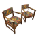 2 x Art Deco arm chairs / very good condition / 1930s