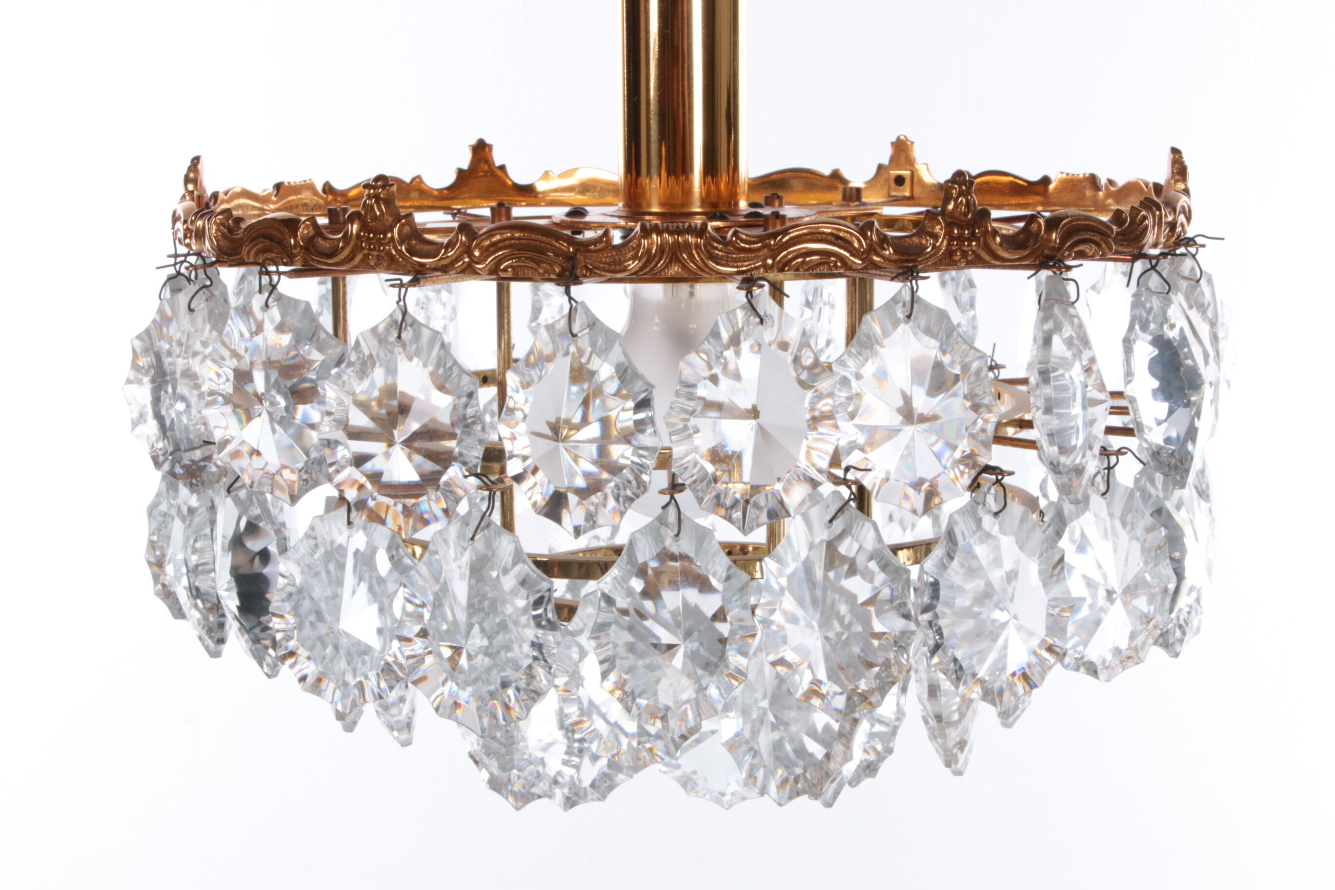 Vintage chandelier design by Christoph Palme,1960 Germany