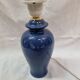 Pied de lampe céramique bleu