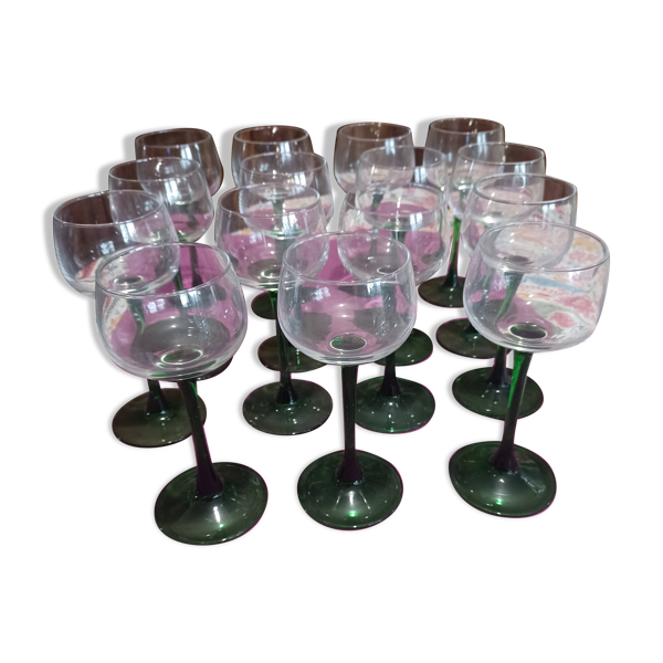 15 verres à vin d'Alsace