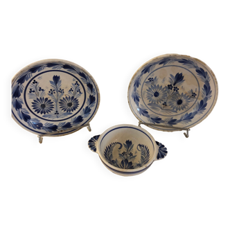 Quimper plates and bowl