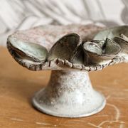 Bougeoir en terre cuite vernissée