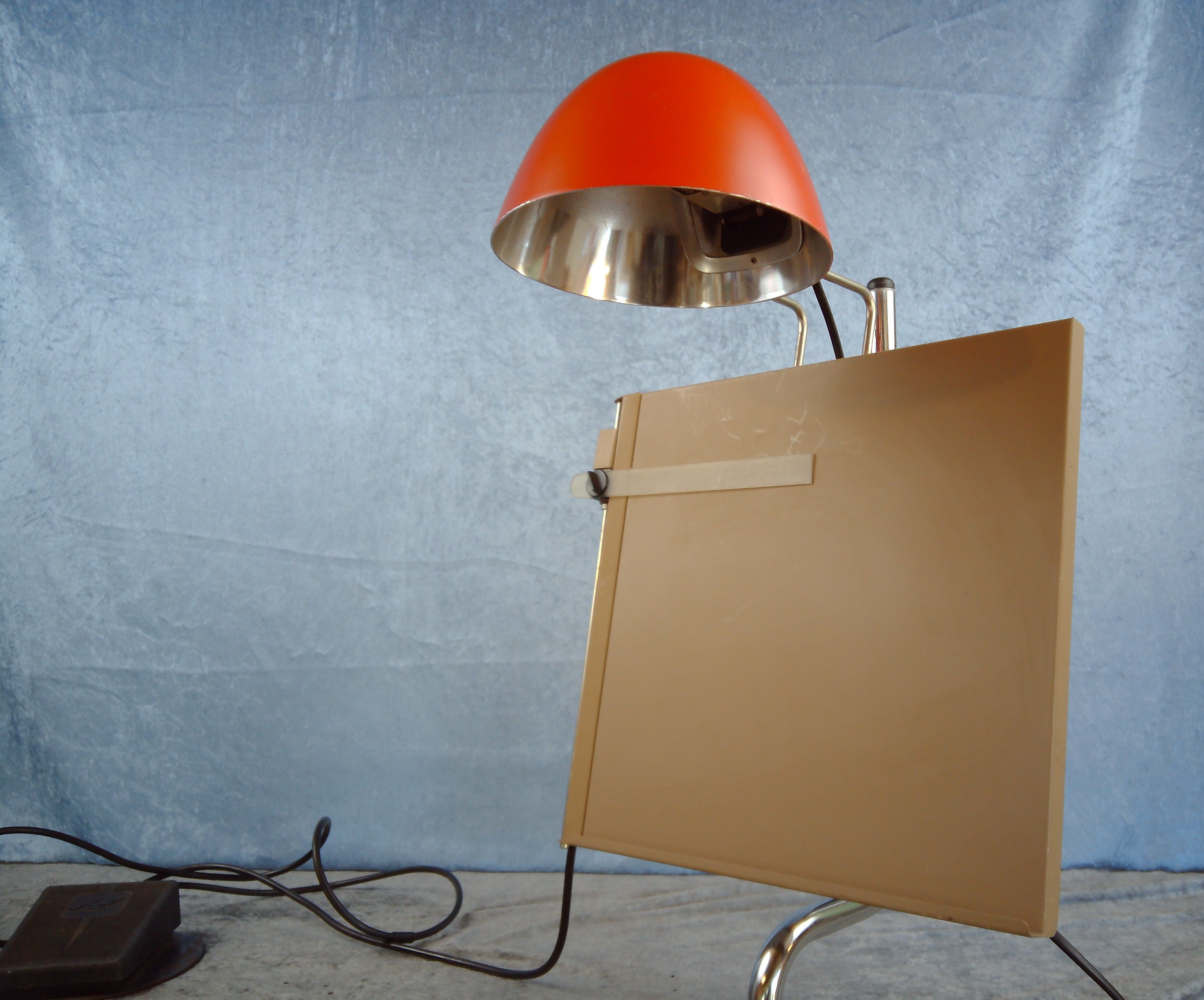 Architect lamp with tablett, Falkenberg Belysning, Sweden. 1960/70's
