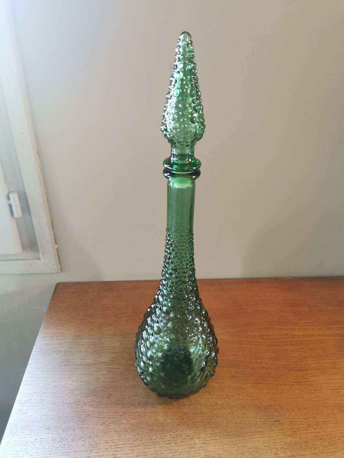 Small vintage bubble carafe