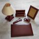 Vintage leather desk set