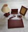 Parure de bureau cuir vintage