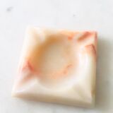 Pink marble ashtray
