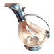 Crystal and pewter carafe