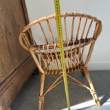 Fauteuil en rotin pour enfant