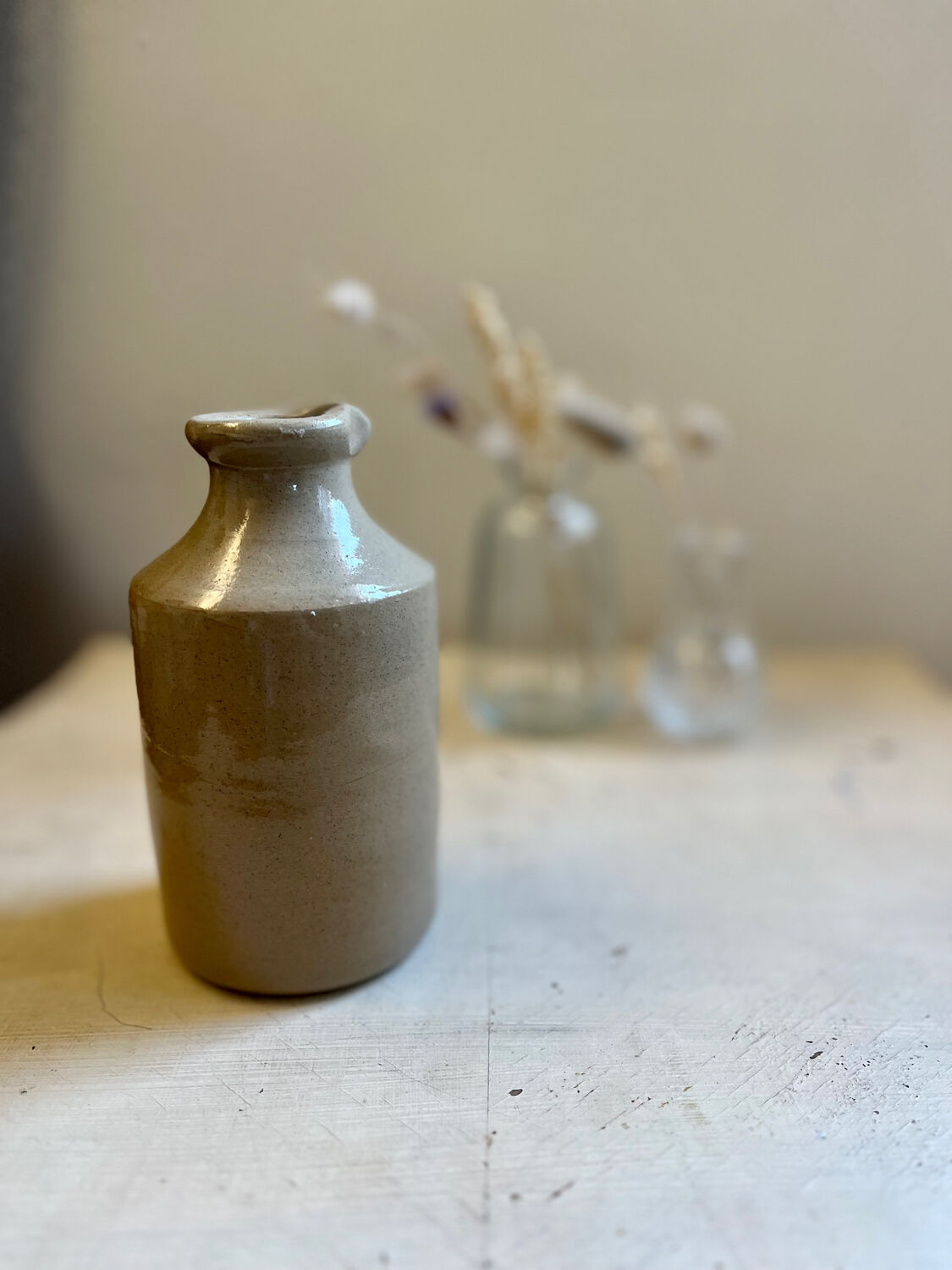 Vintage Pearsons stoneware oil pot