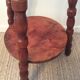 Scandinavian plant holder in solid wood turned from the 60s and 70s