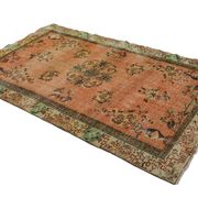 One-of-a-kind turkish handwoven vintage rug - rustic vintage charm 291x 177 cm