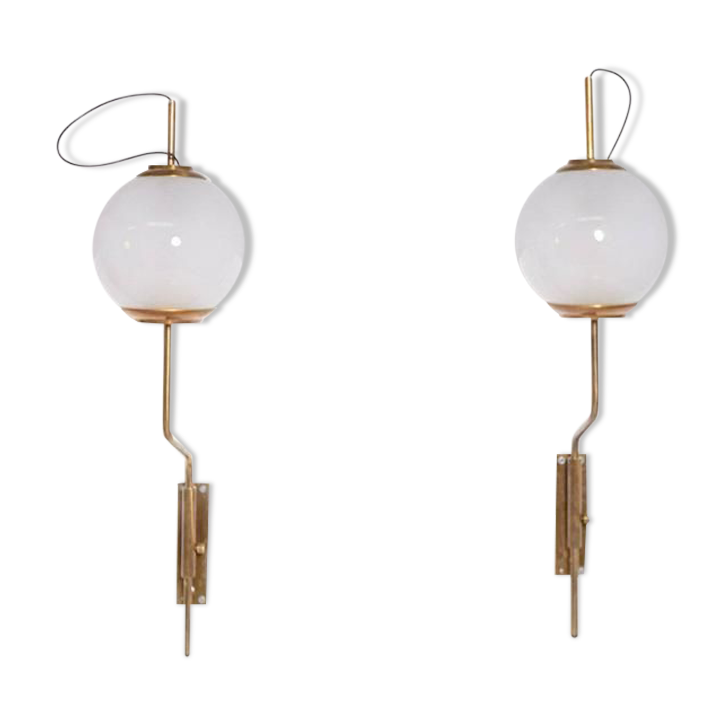Pair of wall lamps Luigi Caccia Dominioni model LP11