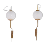Pair of wall lamps Luigi Caccia Dominioni model LP11