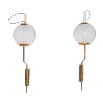 Pair of wall lamps Luigi Caccia Dominioni model LP11