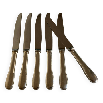 Set of 6 Cluny Vieux Paris knives Christofle