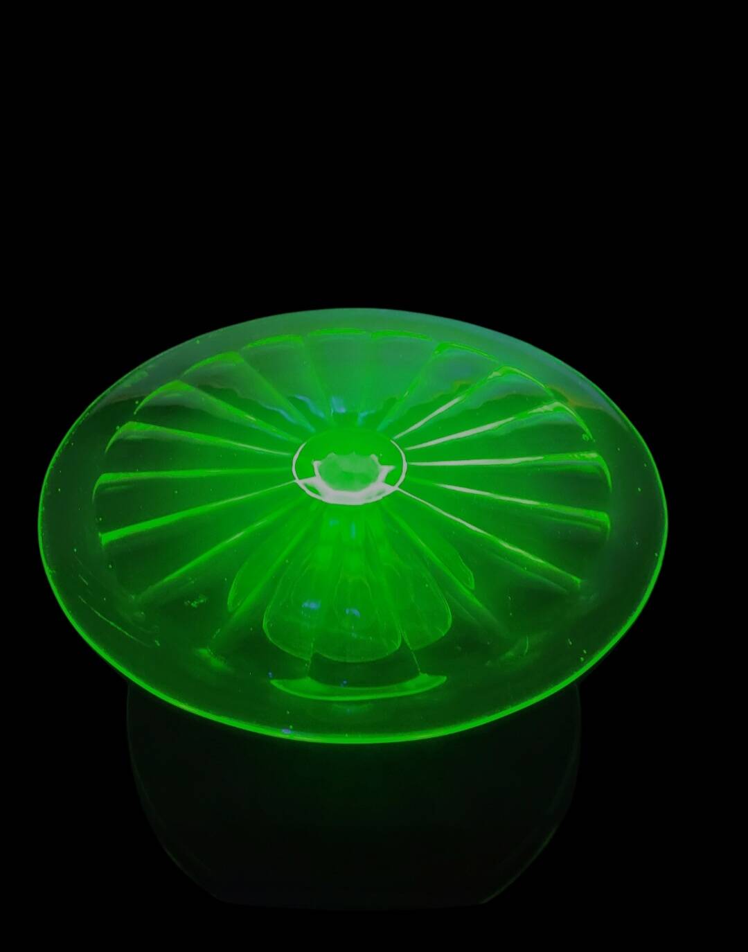 Uranium d'annagroen art déco émaillé taartschotel, Ø 31 cm