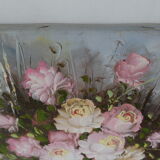 Tableau huile bouquet de fleurs