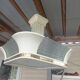 Art deco chandelier in plaster years 40