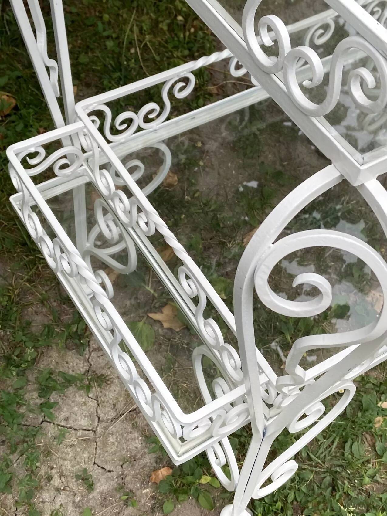 Vintage 1950s wrought iron serving trolley – renovated and full of charm